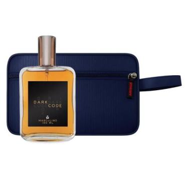 Imagem de Kit Presente Pais Perfume Dark Code 100Ml + Nécessaire Masc. - Essênci