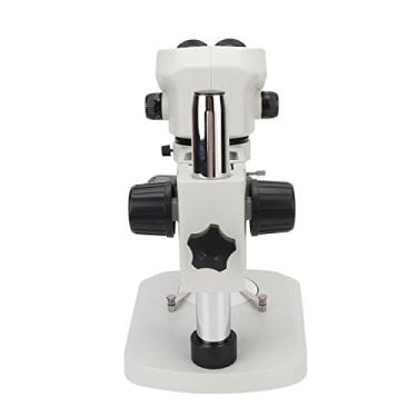 Imagem de Domary Binocular Microscópio Kit Ring Light Adults Education Supplies White (Plugue UE)