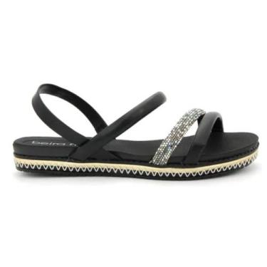 Imagem de Sandália Feminina Flatform Calce Fácil Beira Rio - Preto, 38