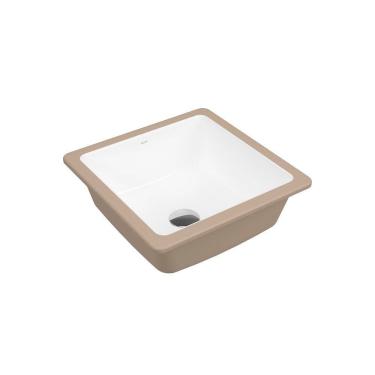 Imagem de Cuba De Embutir Docol 37x37 90015771026 Quadrada Branca Esmaltada