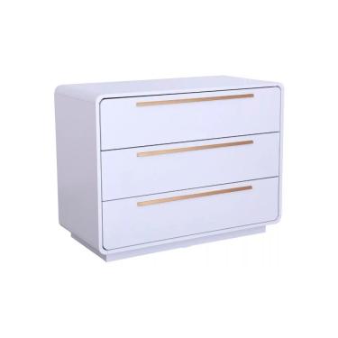 Imagem de Cômoda Infantil Canto Redondo Coleção Wave Divicar Branco