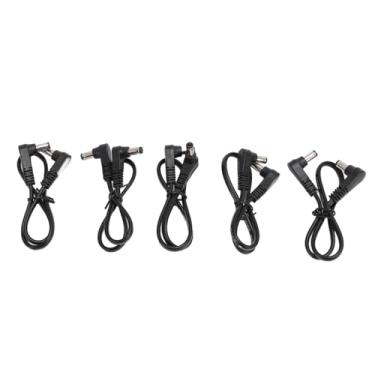 Imagem de QANYEGN Adaptador de cordão de extensão, cabo de alimentação masculino para masculino, cabo de extensão de energia da câmera para câmera IP LED de vigilância de câmera de segurança