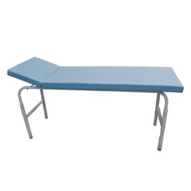 Imagem de Maca Mesa de Exame Clínico Hospitalar 65x180cm Estofada Azul Céu