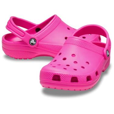 Imagem de Crocs Tamancos clássicos para bebês e meninas (infantil), Crush rosa, 3 Little Kid