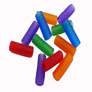 Imagem de Krismya Alumínio Diversas Cores Lápis Comprimentador – Suporte extensor de lápis para lápis coloridos em tamanho regular (3 peças), Red,orange,purple,green,blue, 1