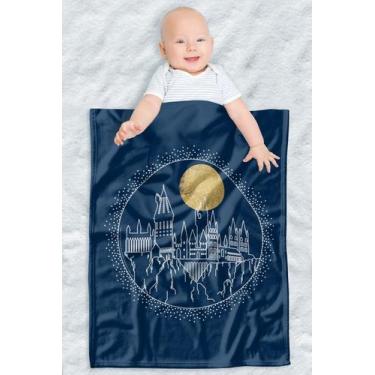 Imagem de Cobertor de bebê LOGOVISION Harry Potter Hogwarts Lua Cheia