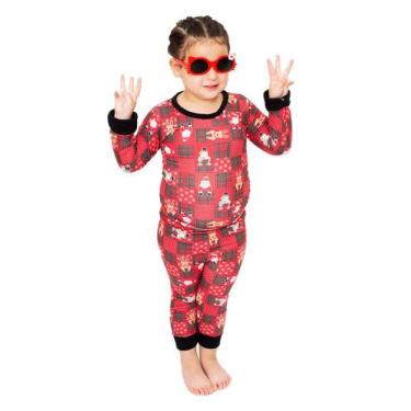 Imagem de Pijama Body Baby Longo Natal Magic - Alegria de Montar, 3 anos