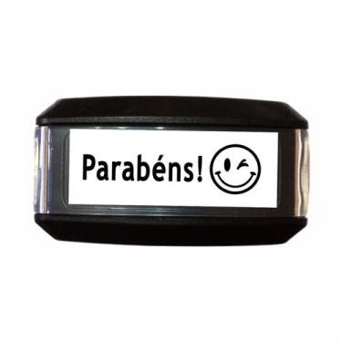 Imagem de Carimbo Automatico Autoentintado Escolar PARABÉNS - Taqua Laser