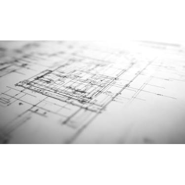 Imagem de Quadro Decorativo com Estampa Detailed Architectural Blueprintshowcasingstructural And 40 x 40 Papel 2 unidades