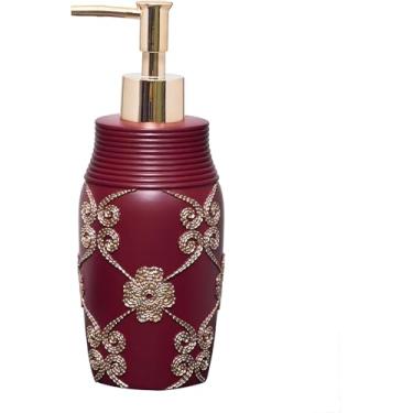 Imagem de Zahari Home Elegante conjunto de dispensador de sabão rosa elegante – design moderno para cozinha e banheiro – bomba de loção, sabonete, desinfetante para as mãos, sabonete para as mãos – bonito e