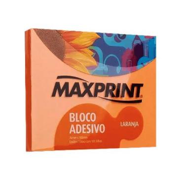 Imagem de Bloco adesivo 76x102 100 fls laranja Maxprint