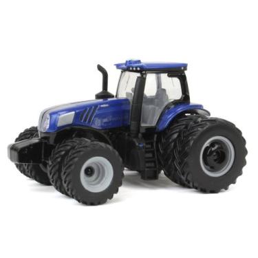 Imagem de Miniatura Trator New Holland T8.415 1/64 Rodas Duplas Ertl, Azul