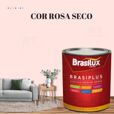 Imagem de Tinta Semi Brilho Rosa Barbie 800ml Brasiplus Acrílica Premium Lavável