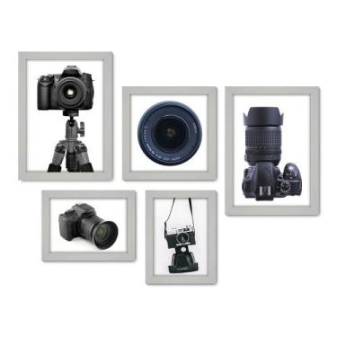 Imagem de Kit Com 5 Quadros Decorativos - Fotografia - Máquina Fotográfica - 182