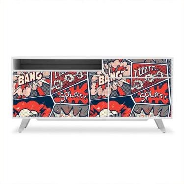 Imagem de Adesivo de Revestimento Móveis - Quadrinhos - Gibi - Vermelho - 057rev