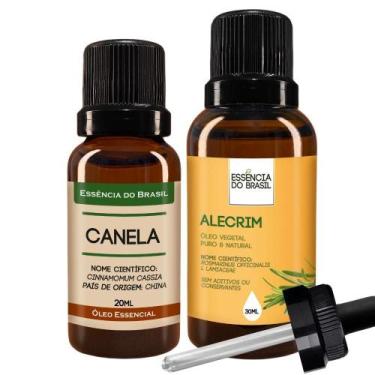 Imagem de Kit Óleo Essencial Canela 20Ml + Óleo Vegetal Alecrim 30Ml - Essência 