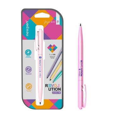Imagem de LAPIS GRAFITE REVOLUTION RETRATIL METALLIC ROSE HB NEWPEN