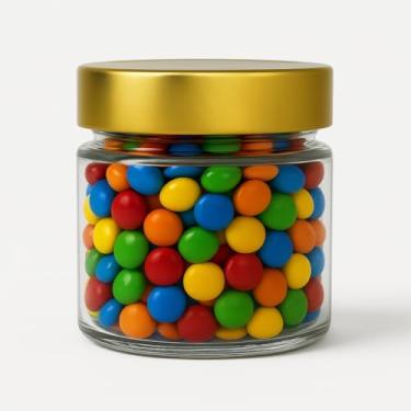 Imagem de Kit 24 Potes de Vidro Pianezza 210ml com Tampa Metálica 70mm – Multiuso para Doces, Geleias, Conservas, Bolo no Pote e Velas Artesanais (Dourado)