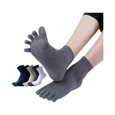 Imagem de Conjunto De Meias Masculinas De Cano Médio, 6 Pares, Absorção De Suor,