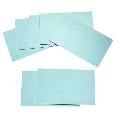 Imagem de ITZAMNA Mini cartolina de 8,9 x 5 cm, 230 g/m², para artesanato, scrapbook, etiquetas, desenho, cartões de notas, pacote com 100 azul-celeste pálido
