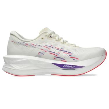 Imagem de ASICS Tênis de corrida feminino SONICBLAST, Creme/azul desbotado, 39