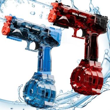 Imagem de Pistola de água YTKIH Beforalla Transparente Elétrica com 400 Munições