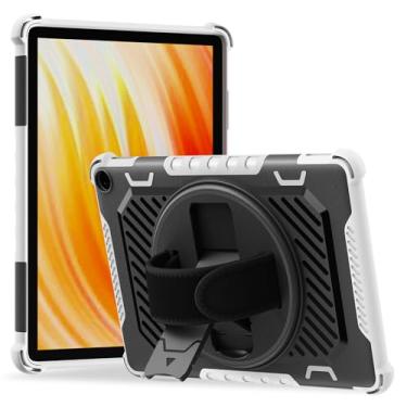 Imagem de ROISKIN Capa para tablet HD 10 versão 2023 13ª geração com alça de mão com suporte giratório 360 (sem protetor de tela também para iPad Sony iPhone 10 polegadas