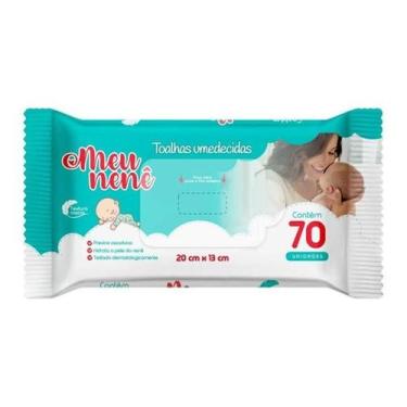 Imagem de Toalha Umedecida Meu Nenê KIt C/4 Toalinhas 70 Total 280 - meu nene
