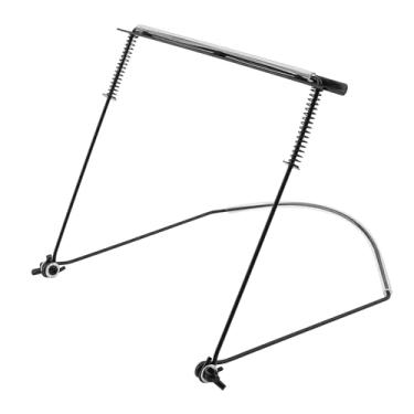 Imagem de OriGlam Suporte de gaita, suporte de órgão de boca de 24 furos, suporte de pescoço de gaita ajustável, suporte de pescoço de harpa, acessórios de instrumento de sopro, mãos livres durante a