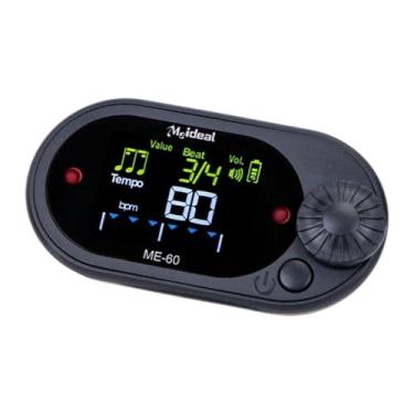 Imagem de Dynwave Metrônomo digital, contagem vocal, acessórios para instrumentos musicais, gerador de tons prático, metrônomo eletrônico para instrumento, Preto