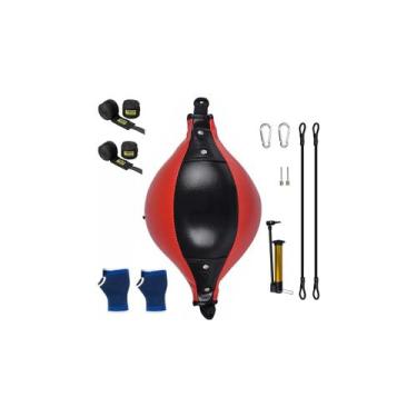 Imagem de Bolsa de boxe de material sintético com envoltórios elásticos para as 