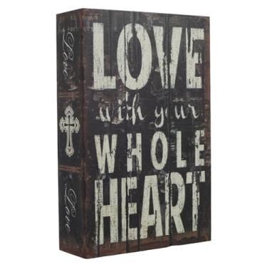 Imagem de Cofre oculto para livros, seguro para livros secretos, caixa de armazenamento de desvio portátil com compartimento oculto secreto para estante de livros de café e escritório em casa (preto)