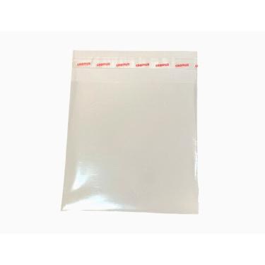 Imagem de Saco Plástico Adesivado 8x10+3cm Transparente Cromus Com 100 Unidades