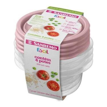 Imagem de Kit Com 4 Potes Herméticos Para Comida De Criança Bebê