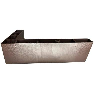 Imagem de Kit 6 Pé Cantoneira Canto Sofá Poltrona Tabaco + Parafuso