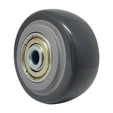 Imagem de Roda pvc cinza 2 pol 50kg p/ rodízio - AJAX