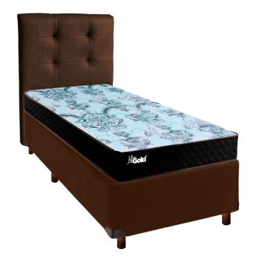 Imagem de Kit Cabeceira + Cama Box  + Colchão Solteiro Molas Ensacadas Life Gold Paropas