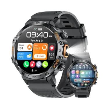 Imagem de Relógio Inteligente Masculino 2025 Com Tela AMOLED HD, À Prova d'Água,