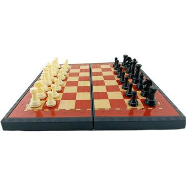 Imagem de Jogo de Xadrez Premium Magnético de Plástico 20cm - Aliança