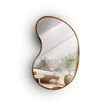 Imagem de Espelho Orgânico 60x40cm Moldura em material ecológico Bean - Reduna