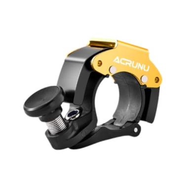 Imagem de Generic Campainha de bicicleta com som nítido e alto, campainha de bicicleta portátil leve e inovadora para bicicletas de estrada, Amarelo