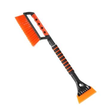 Imagem de nbnhxnff Escova de neve raspadora de carro de 63 cm, raspadores de gelo de silicone para para-brisa de carro, rodo para remoção de água gelada, ferramenta removível de remoção de neve com aderência