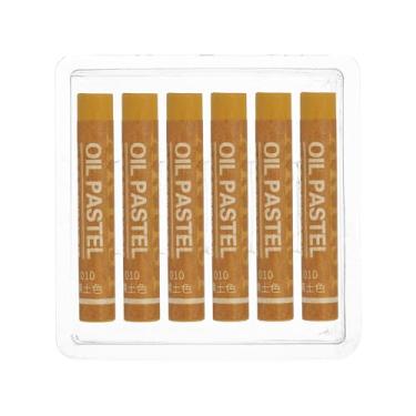 Imagem de PATIKIL Pastéis de óleo de ocre, 6 peças de giz de cera de óleo macio, pastéis cremosos, materiais de arte em bastão para pintura de arte, desenho, mistura de graffiti para iniciantes e artistas