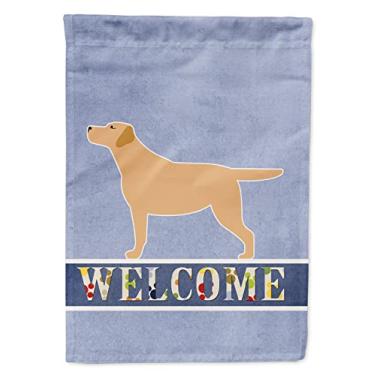 Imagem de Caroline's Treasures BB5501GF Labrador Retriever Amarelo Bandeira de Boas-vindas Tamanho do Jardim, Pequeno, Multicolorido