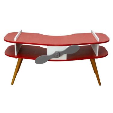 Imagem de Mesa Avião Vermelho Com Hélice E Pés Palito Design Criativo Mesa Desenho Quarto Menina...