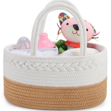 Imagem de Fralda Caddy Benkle 36x22x18cm Corda de algodão Boho - ABenkle