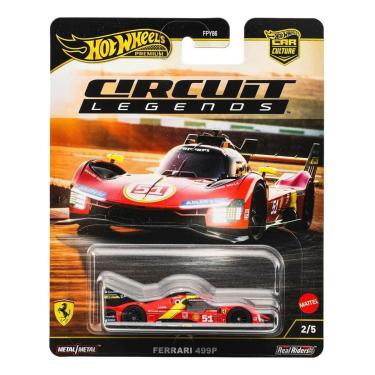 Imagem de HotWheels Premium - Ferrari 499P - Circuit Legends MATTEL