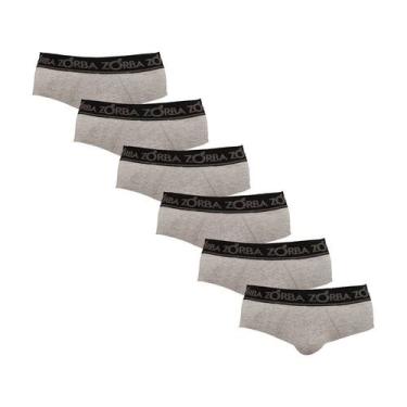 Imagem de Kit 6 Cuecas Zorba Slip Comfort 674 Mescla - P, Mescla, P