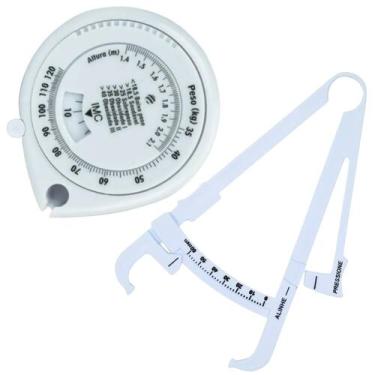 Imagem de Kit Adipometro Medidor Gordura Corporal Fita Metrica Imc - Love Saude