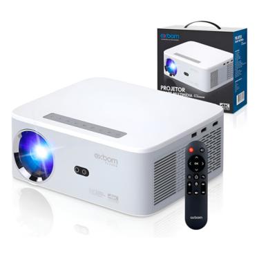 Imagem de Projetor Android 5g 4k Com Espelhamento Sem Fio Branco